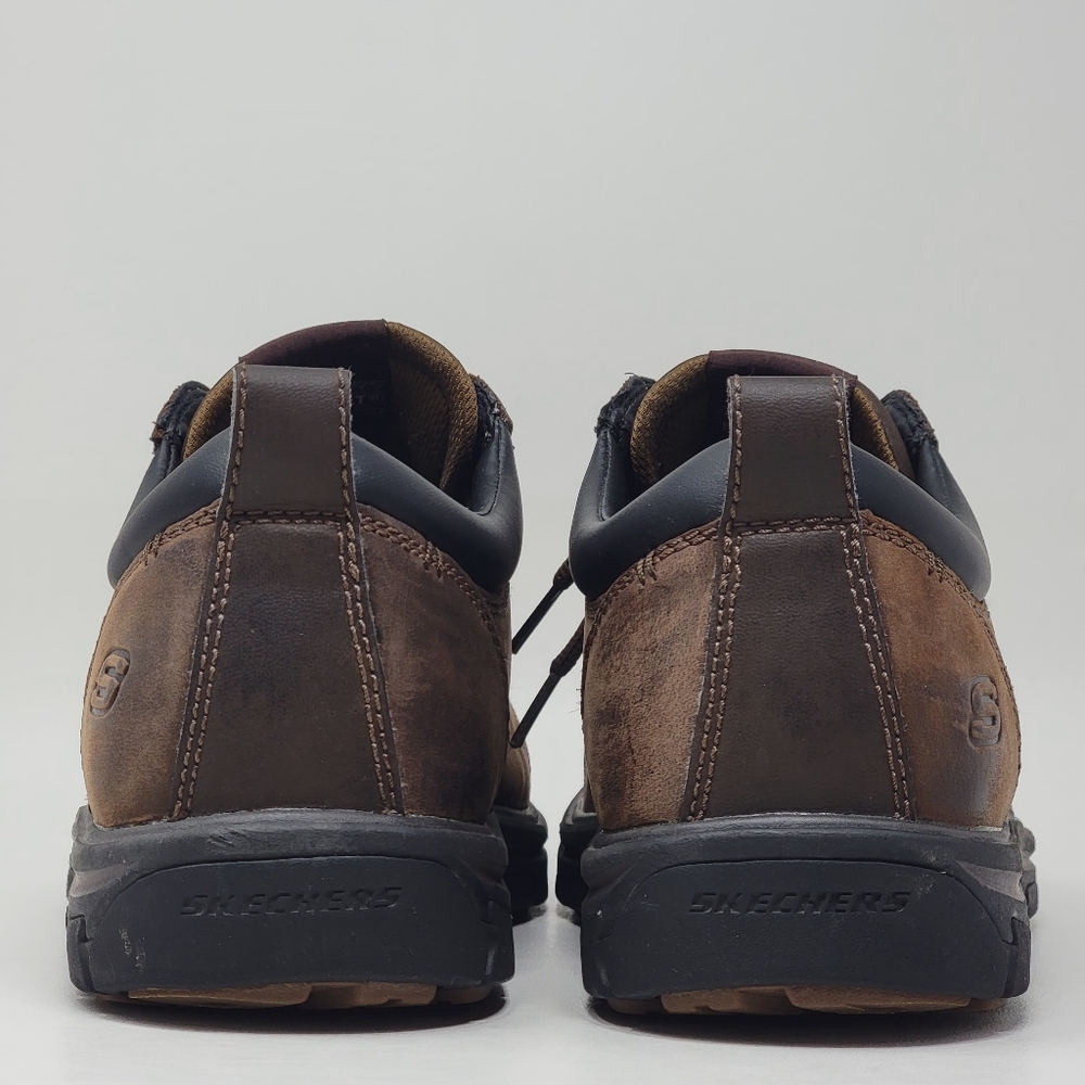 Skechers Men's Segment Rilar Brown Leather Shoes Relaxed 64260EW Size 10.5 W - Picture 6 of 10